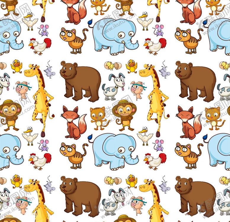 编号：56036410310918356936【酷图网】源文件下载-动物集合