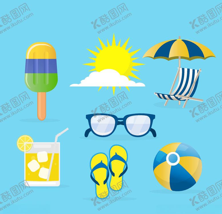 编号：28873110051446455333【酷图网】源文件下载-夏日元素