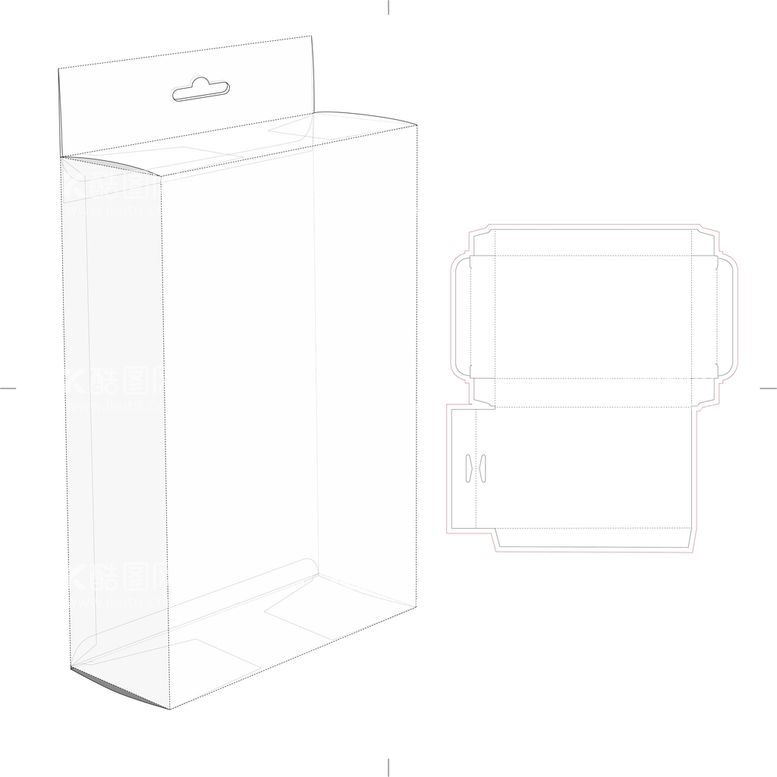 编号：13780910152130329643【酷图网】源文件下载-包装盒刀模图