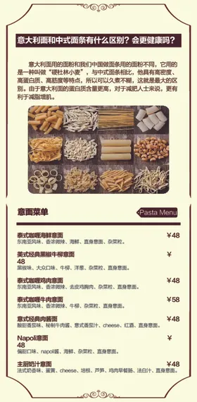 高档披萨菜单