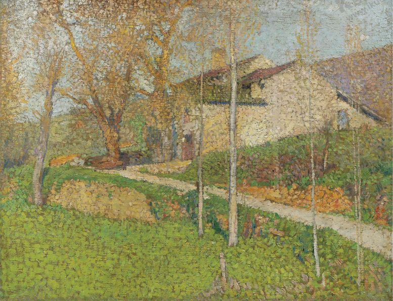 编号：31510709261733077030【酷图网】源文件下载-印象派田园风景油画