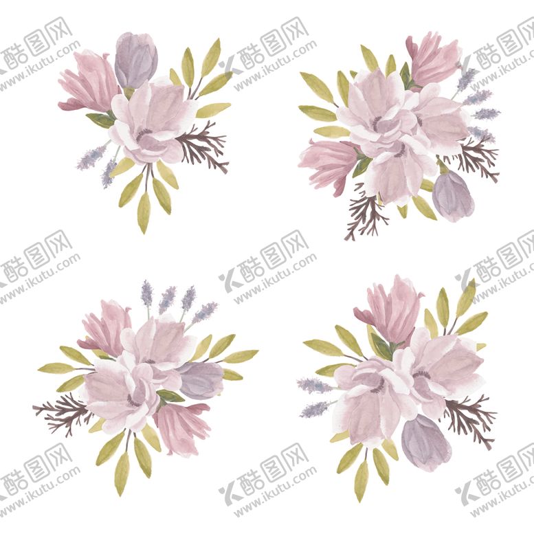编号：37334110131054422163【酷图网】源文件下载-水彩花卉
