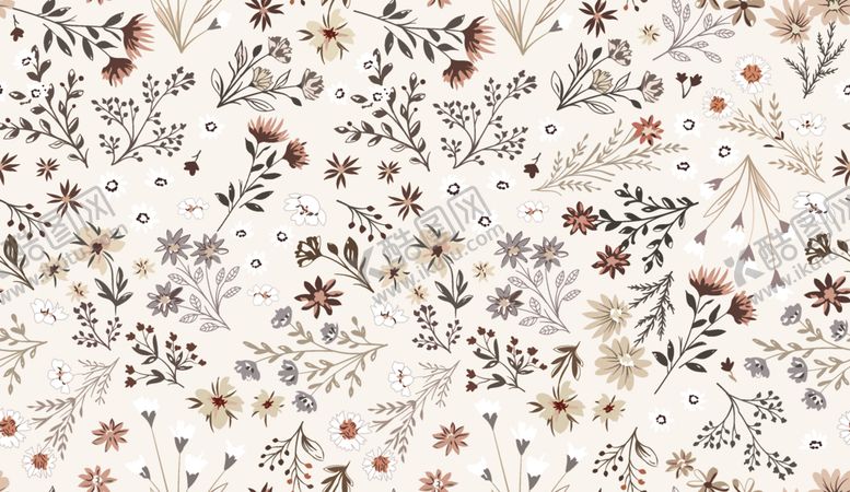 编号：55075404031224241207【酷图网】源文件下载-花卉图案背景纹理图