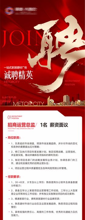 家居建材招聘长图