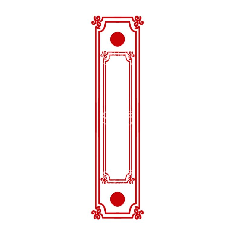 编号：72293712032217513539【酷图网】源文件下载-国潮装饰红色边框
