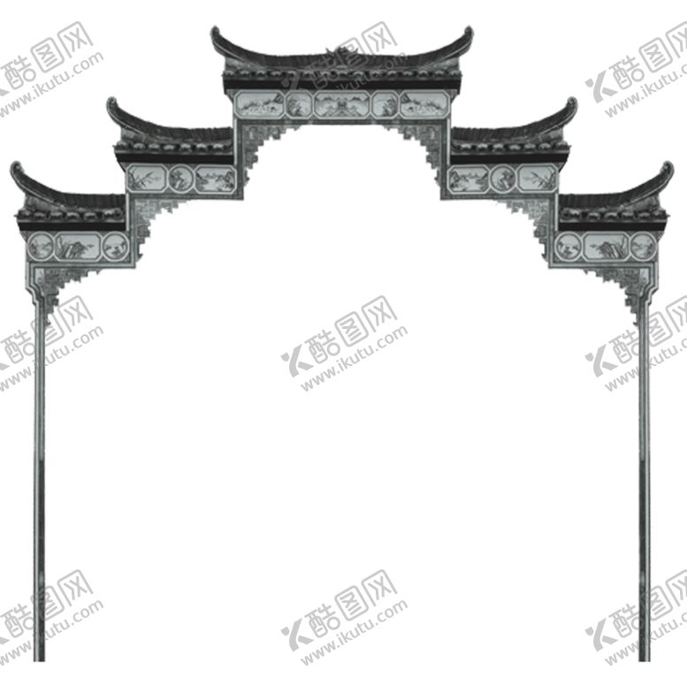 编号：62259910011823388559【酷图网】源文件下载-牌坊素材