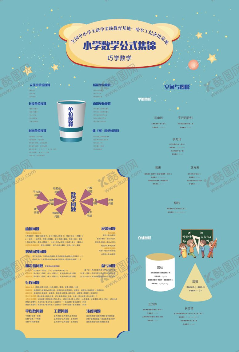编号：39580107131909266656【酷图网】源文件下载-数学公式小学公式
