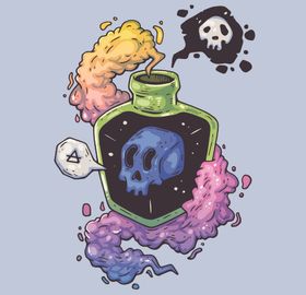 创意嘻哈怪物涂鸦插画