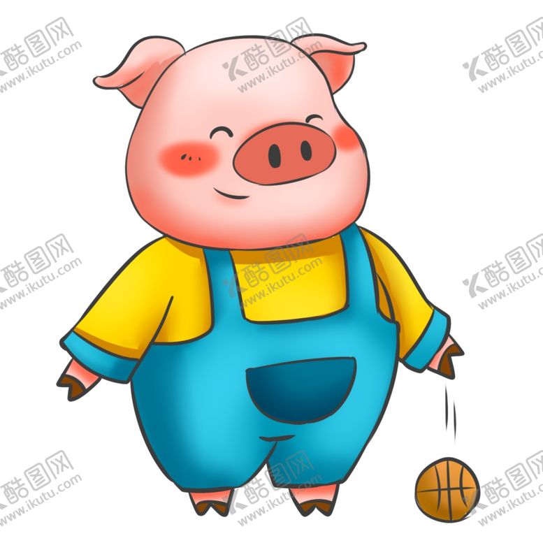 编号：57925109252204217423【酷图网】源文件下载-卡通猪手绘猪
