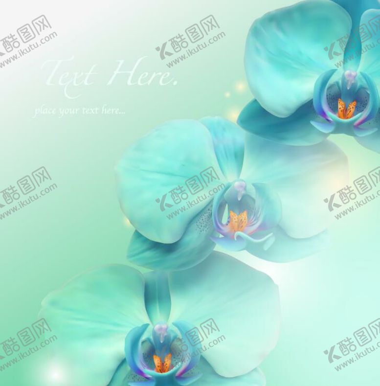 编号：73636410250657097561【酷图网】源文件下载-唯美蓝色花朵
