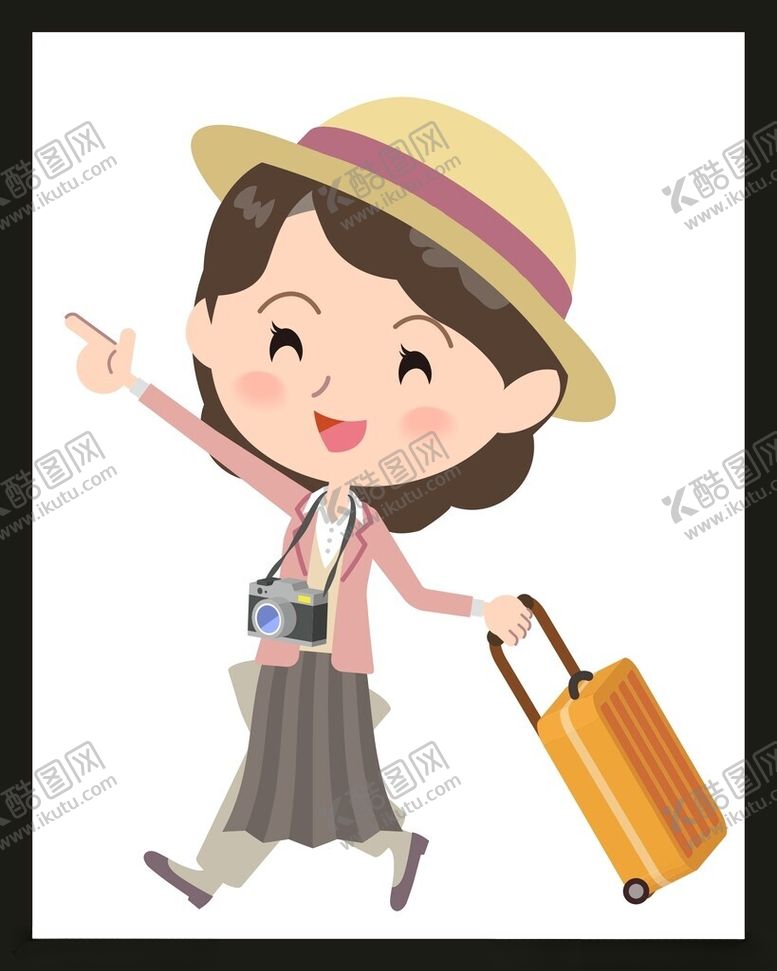 编号：21681001302038449484【酷图网】源文件下载-旅游旅行女孩