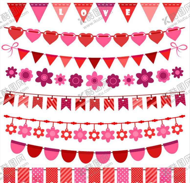 编号：19788009221309515074【酷图网】源文件下载-矢量三角吊旗拉旗