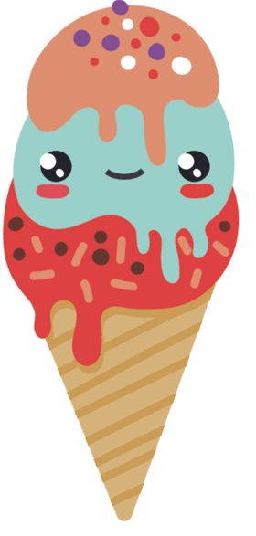可爱食物表情卡哇伊AI矢量图