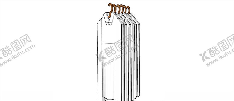 编号：12619010040935243054【酷图网】源文件下载-一排白衬衫模型