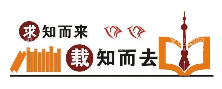 编号：88560612121929504534【酷图网】源文件下载-校园求知文化墙