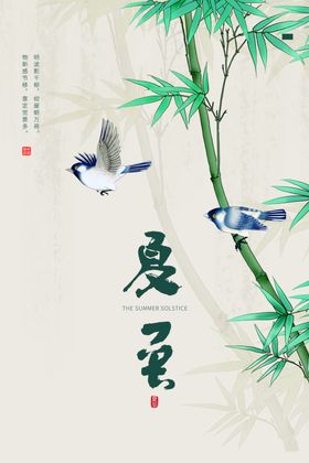 夏至海报背面素材