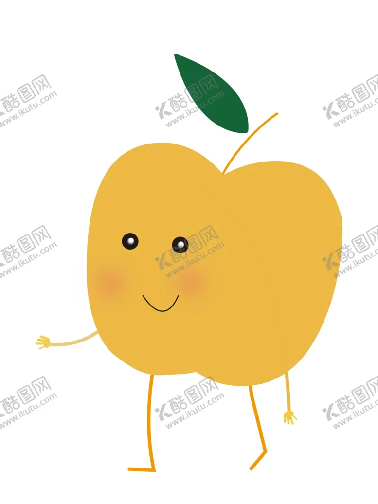 编号：11843302210420516385【酷图网】源文件下载-卡通手绘苹果