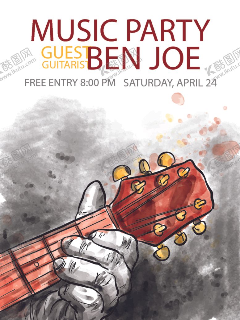 编号：11855010291954389332【酷图网】源文件下载-音乐海报模板