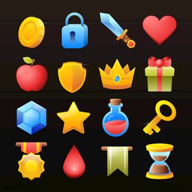 游戏元素图标集合