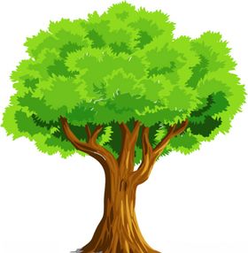 矢量绿色大树