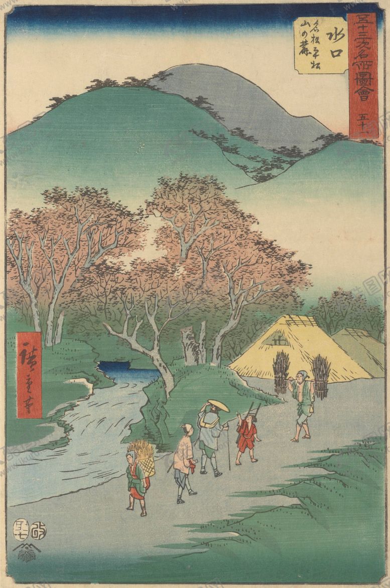 编号：57527206171902135988【酷图网】源文件下载-日本风景浮世绘