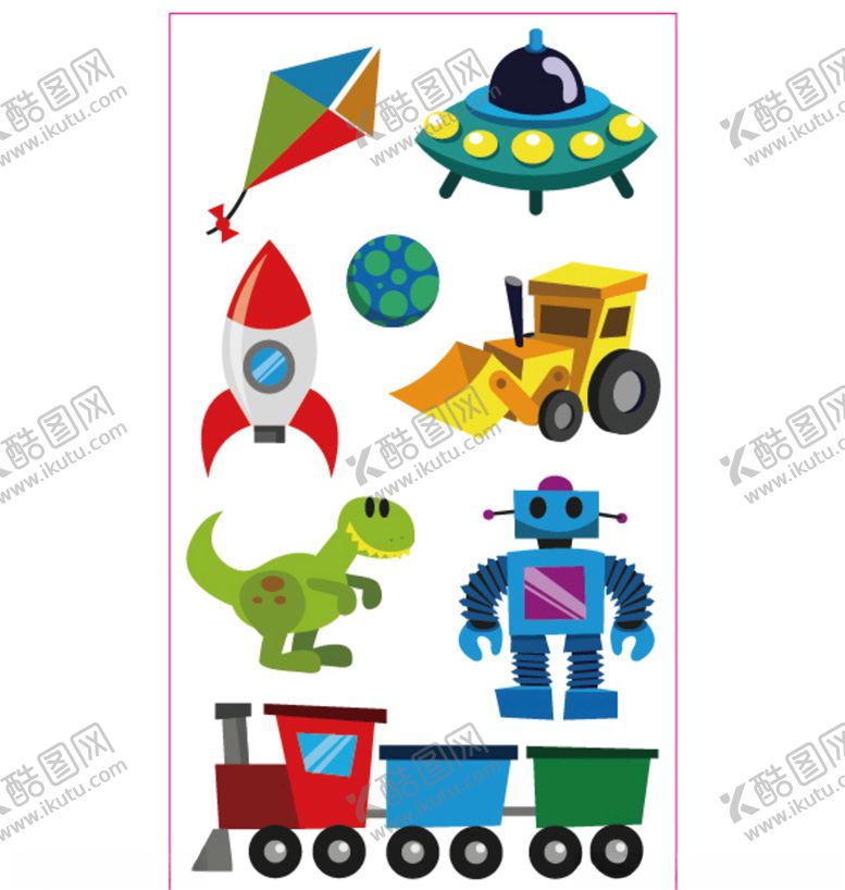 编号：51172810210608445001【酷图网】源文件下载-可爱卡通玩具素材