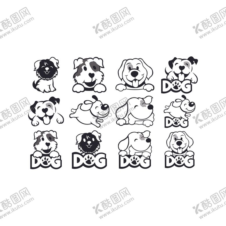 编号：94536906181039345410【酷图网】源文件下载-小狗图标