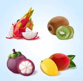 水果蔬菜绿色产品无公害手绘