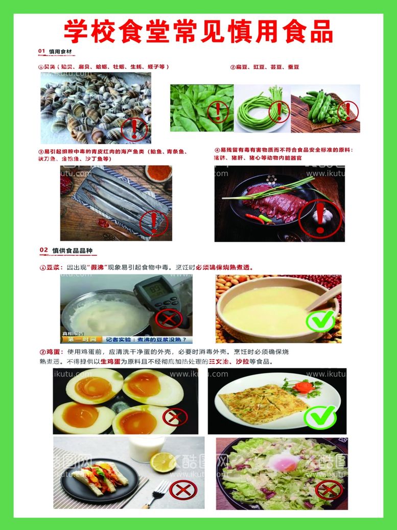 编号：49312302210816194193【酷图网】源文件下载-常见慎用食品