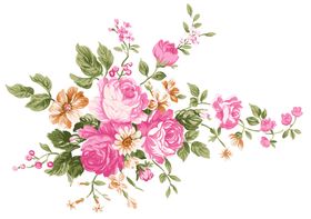 花卉字母图形