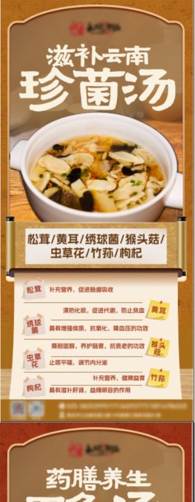 餐饮药膳系列海报