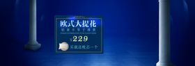 欧式大提花床素色绣花
