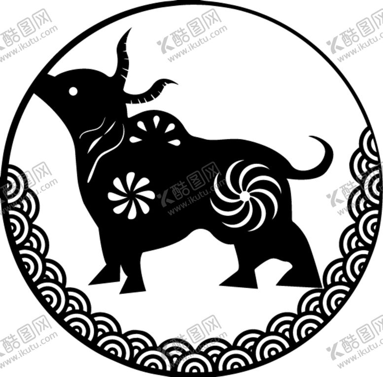 编号：60966810250643329793【酷图网】源文件下载-12生肖 牛