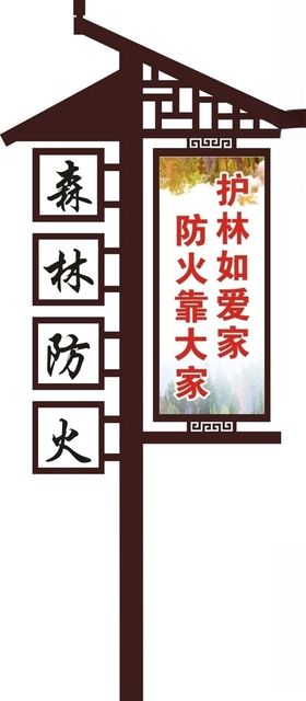 森林防火路牌宣传牌