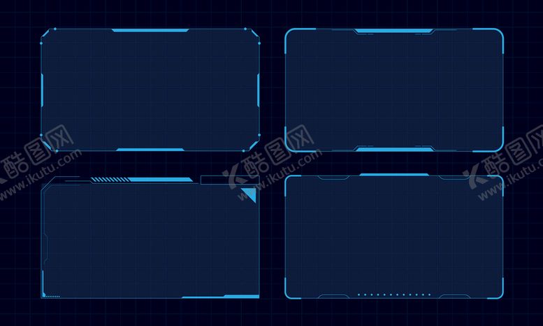 编号：20586309112245429128【酷图网】源文件下载-科技感登录界面机械边框粒子后台