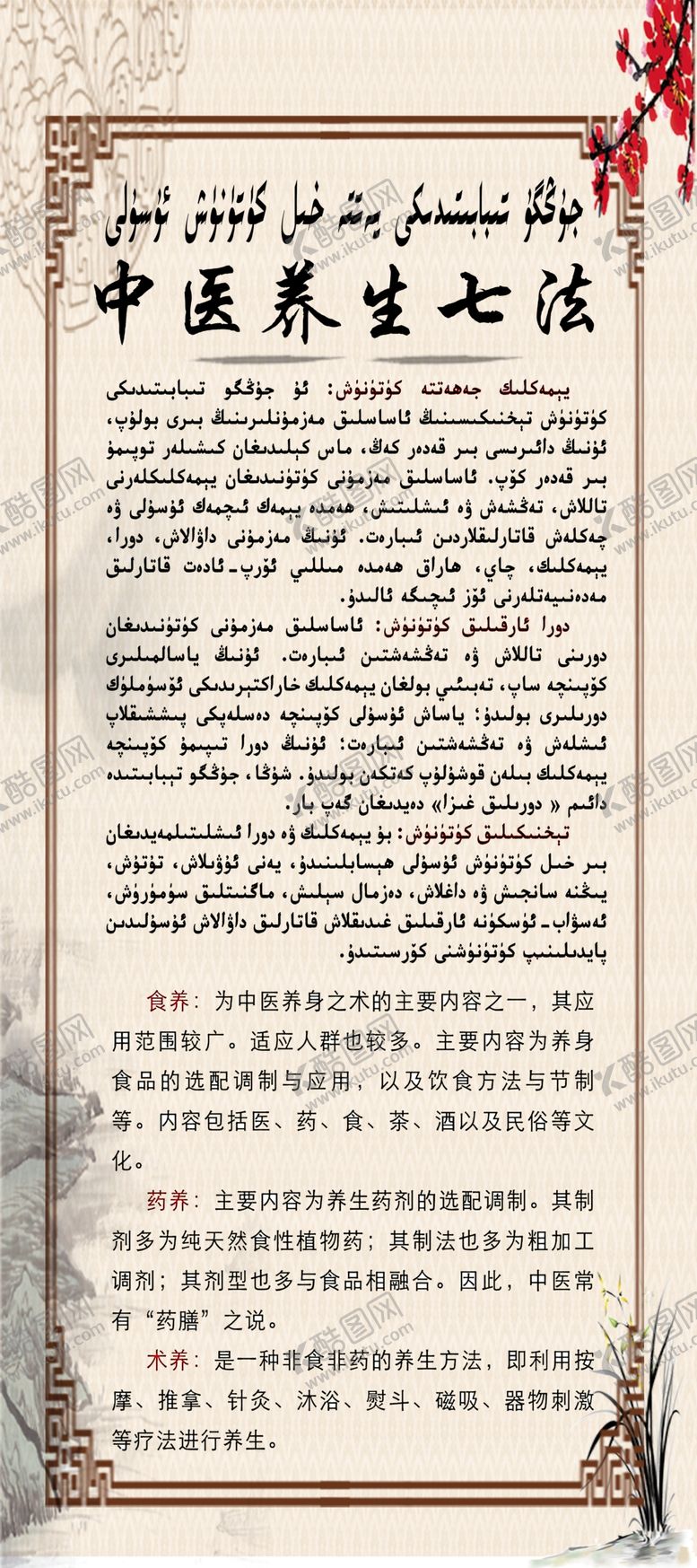 编号：80854509221027217371【酷图网】源文件下载-中医养生七法