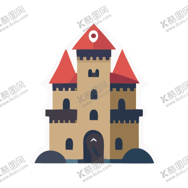 编号：21623402151216467262【酷图网】源文件下载-城堡儿童幻想卡通通话故事建筑
