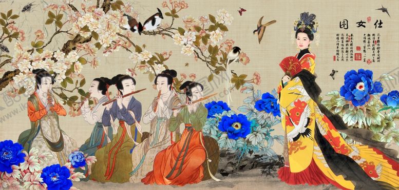 编号：38598610231854378179【酷图网】源文件下载-仕女图