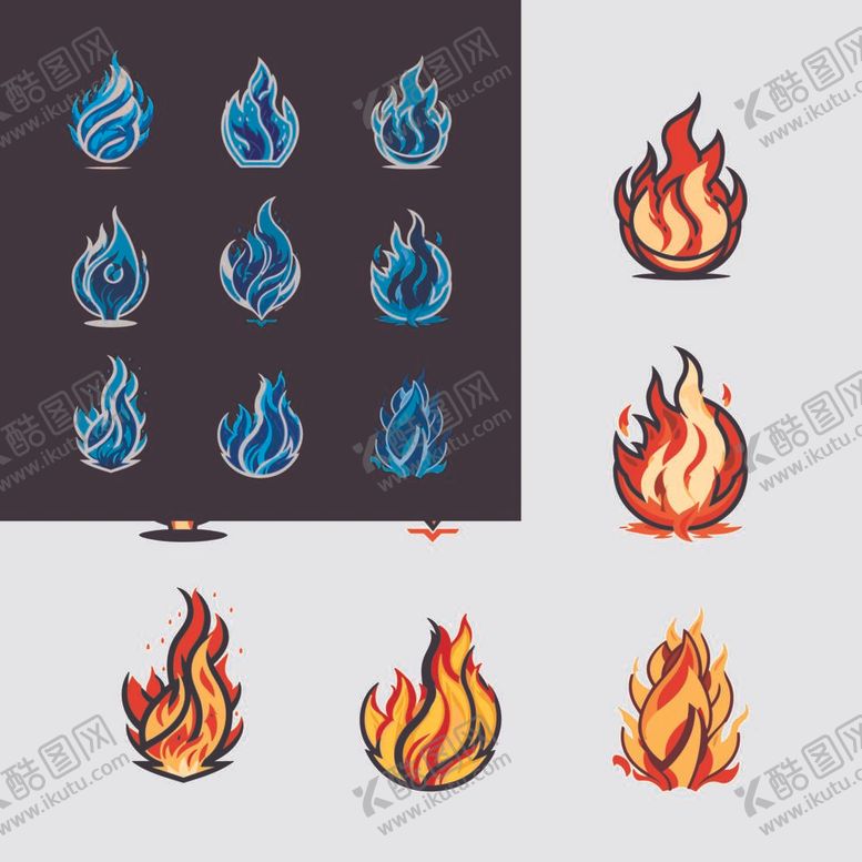 编号：23985112051501177791【酷图网】源文件下载-矢量火焰