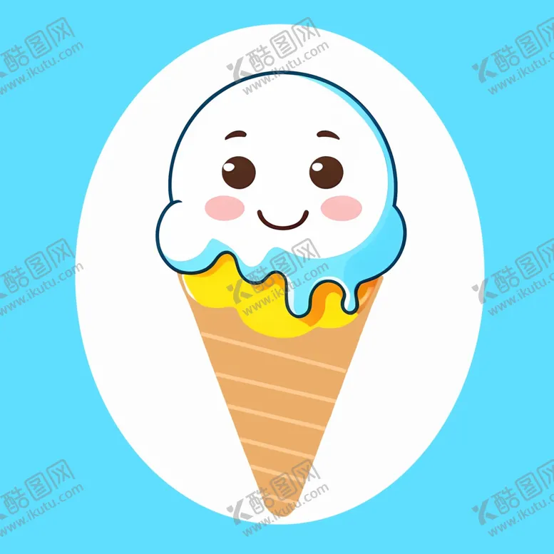 编号：30240502071615329698【酷图网】源文件下载-手绘卡通冰淇淋宝宝