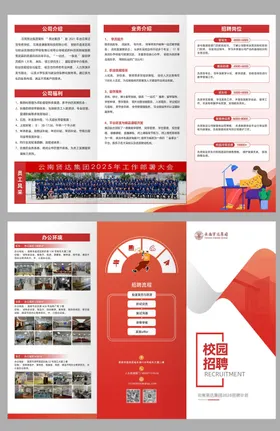 校园招聘三折页