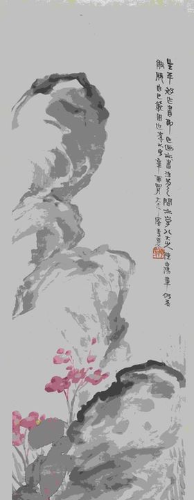 南京莫愁湖海棠花会春天游园长图