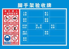 脚手架验收合格证施工人员