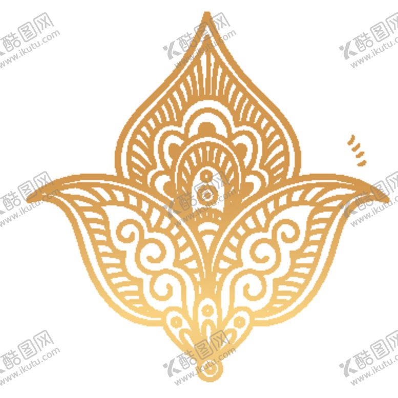 编号：45366409231524436939【酷图网】源文件下载-欧式金色花纹图案