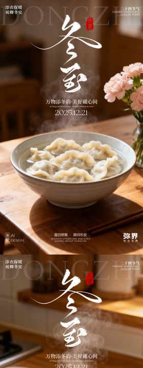 二十四节气冬至海报