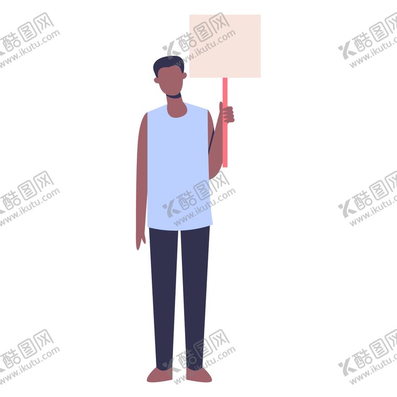 编号：58020911061342298300【酷图网】源文件下载-单人举横幅 