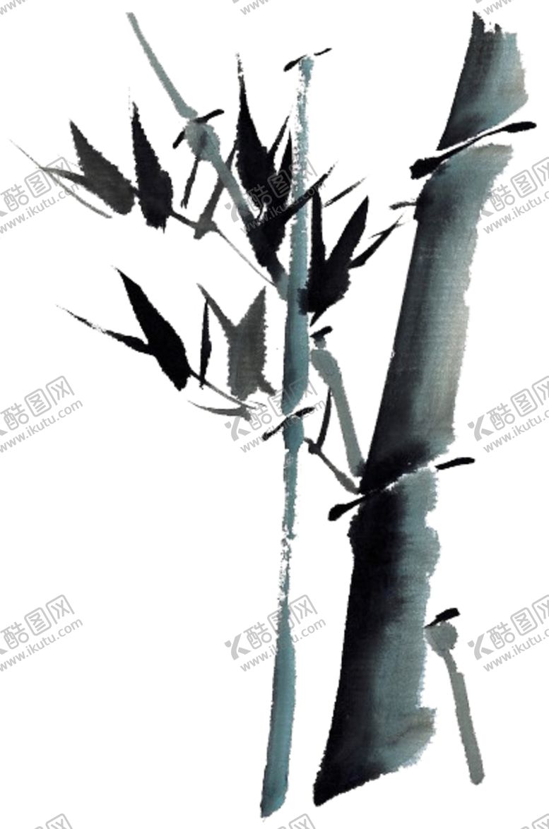 编号：59466609272233058796【酷图网】源文件下载-水墨竹子