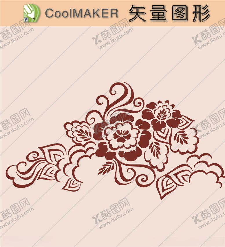 编号：52887010170856277050【酷图网】源文件下载-花草剪纸花草壁纸简洁手绘