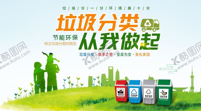 编号：77321305120549235689【酷图网】源文件下载-垃圾分类海报