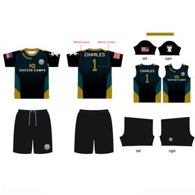 足球运动套装展示